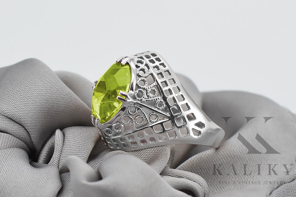 Vintage silver 925 Peridot ring vrc030s Vintage vrc030s-yp