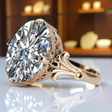 Ring Vintage craft Zircon Original Vintage 14K Rose Gold vrc369r