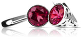 Vintage 925 Silver Ruby earrings vec107s vec107s-rb