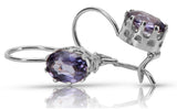 Vintage Vintage 925 Silver Alexandrite earrings vec196s vec196s-ax