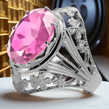 Vintage silver 925 Amethyst ring vrc031s Vintage vrc031s-am