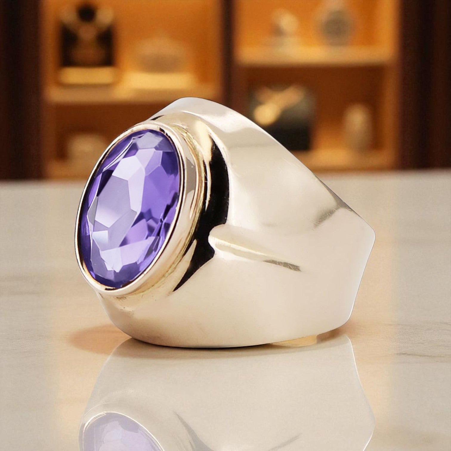 Rose 14k red pink Gold 14k Alexandrite Ring vrc296 Russian Soviet Vintage style.