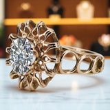copy of Vintage Rose Gold Ring 14K Alexandrite Ruby Emerald Sapphire Zircon 585 vrc032