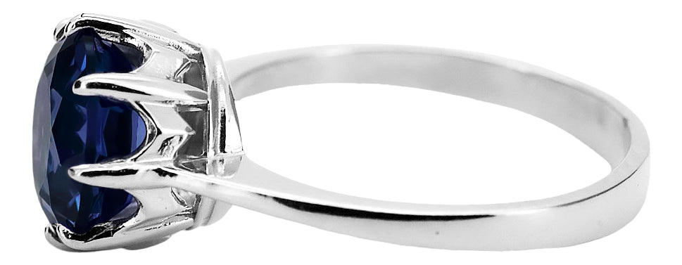 Ring Sapphire Sterling silver 925 Vintage Jewlery vrc157s