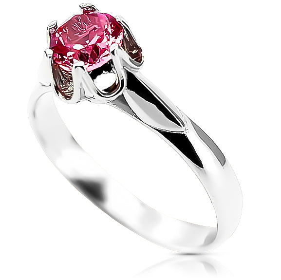 Silver 925 Ruby ring vrc122s Vintage