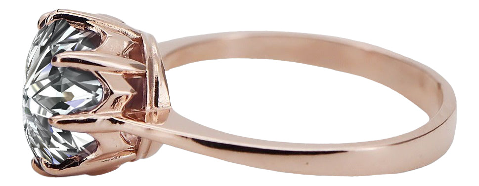 Vintage Jewlery Ring Zircon Original Vintage 14K Rose Gold vrc157r