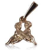 Rose Vintage 14k rose gold 585 Aries pendant Gemini vzp009