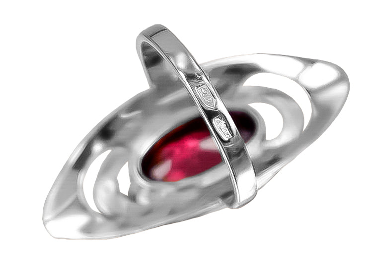 Vintage silver 925 Ruby Ring vrc189s vrc189s-rb