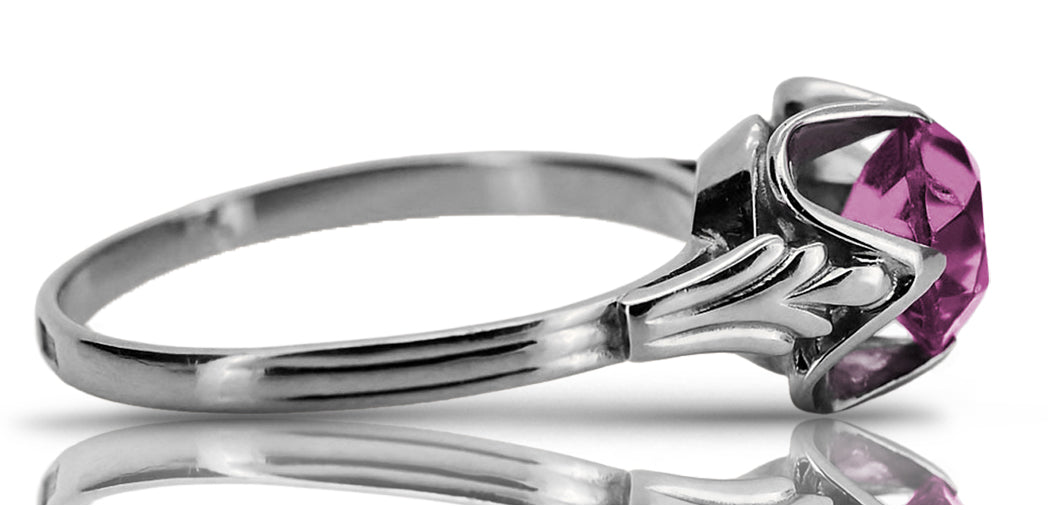 Vintage silver 925 Amethyst ring vrc023s Vintage