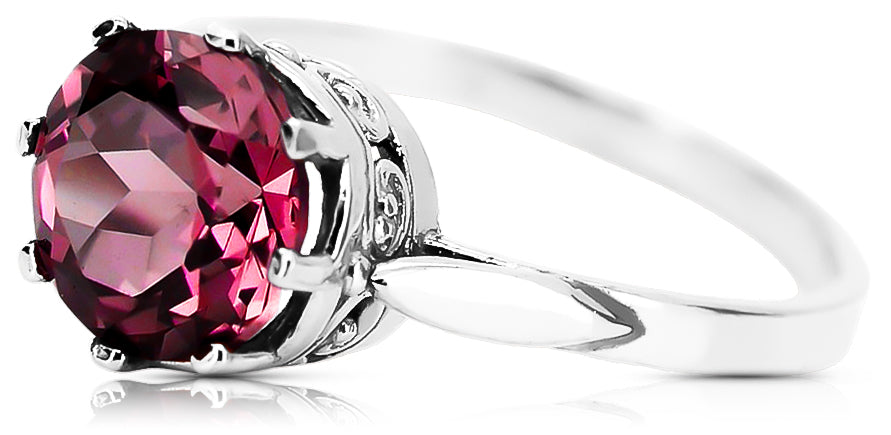 Ring Ruby Sterling silver 925 Vintage craft vrc366s