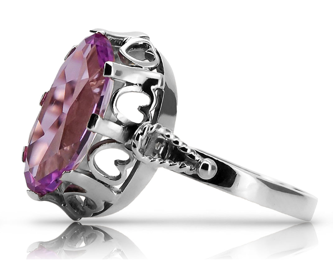 Vintage silver 925 Amethyst ring vrc134s Vintage