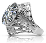 Vintage silver 925 Zircon ring vrc031s Vintage vrc031s-zi