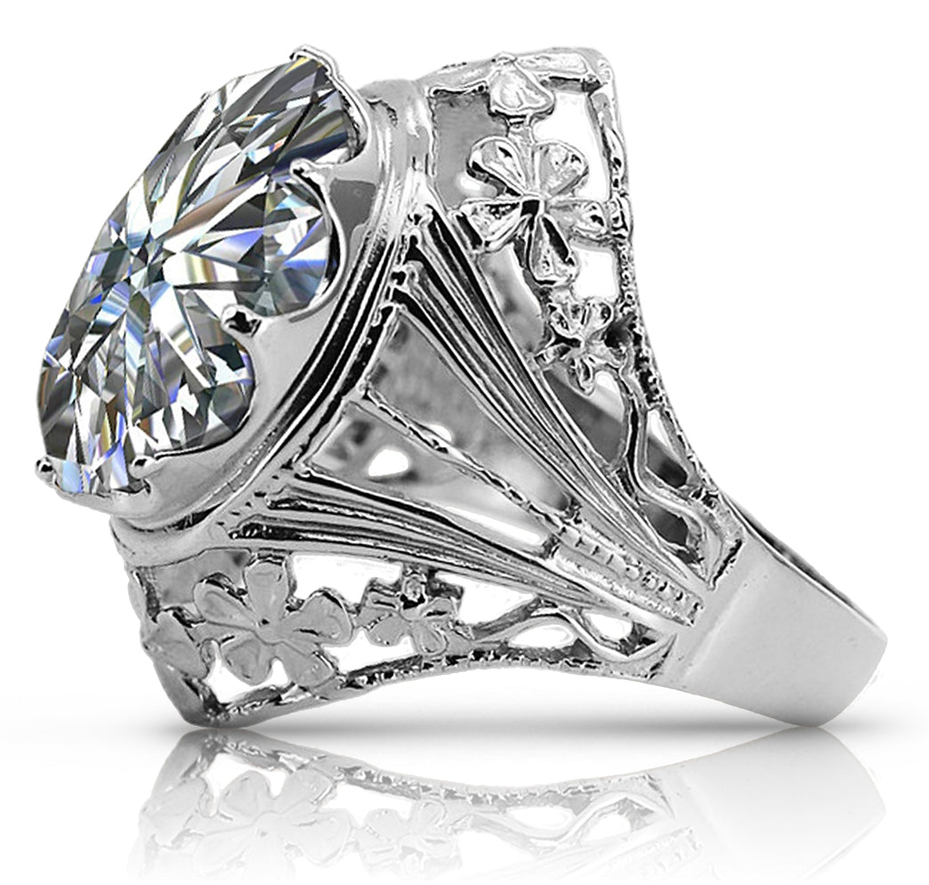 Vintage silver 925 Zircon ring vrc031s Vintage vrc031s-zi
