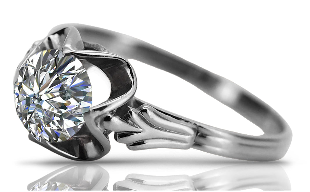 Vintage silver 925 Zircon ring vrc023s Vintage vrc023s-zi