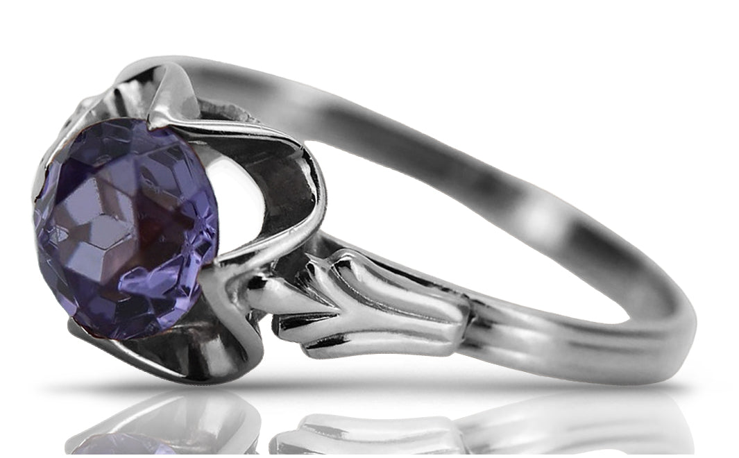 Vintage silver 925 Alexandrite ring vrc023s Vintage