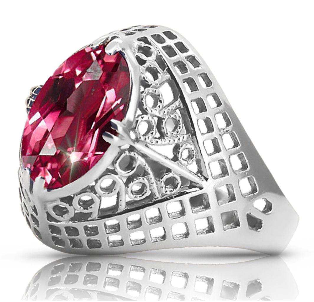 Vintage silver 925 Ruby ring vrc030s Vintage