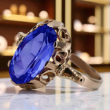 Vintage rose pink 14k gold 585 Sapphire ring vrc134 Vintage vrc134r-sp