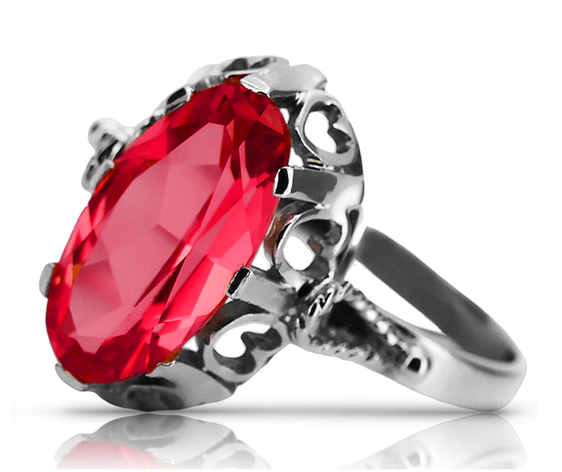 Vintage silver 925 Ruby ring vrc134s Vintage vrc134s-rb