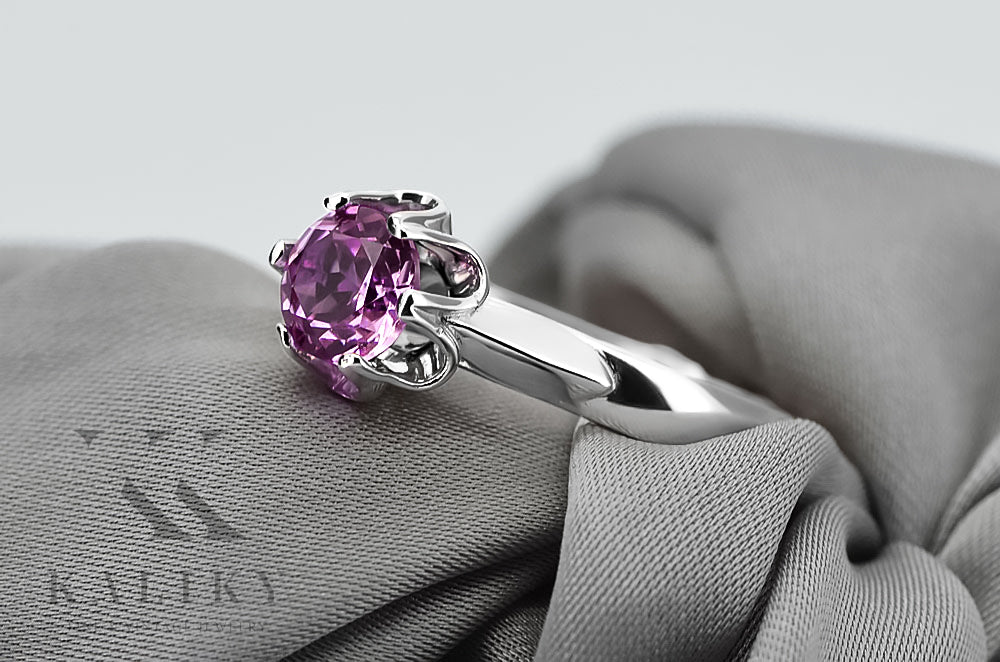 Silver 925 Amethyst ring vrc122s Vintage vrc122s-am