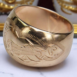Rose pink 14k 585 gold Vintage ring vrn007 Russian Soviet Vintage style