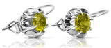 Vintage 925 Silver peridot earrings vec062s vec062s-yp