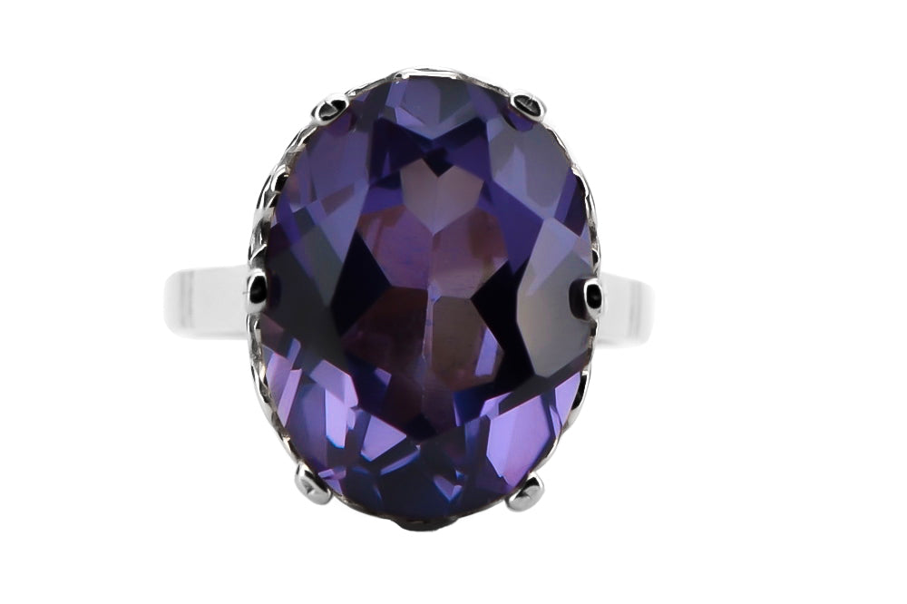 Silver 925 Alexandrite ring vrc130s Vintage vrc130s-ax