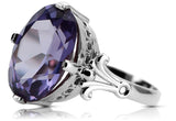 Alexandrite Sterling silver 925 Ring Vintage style vrc369s