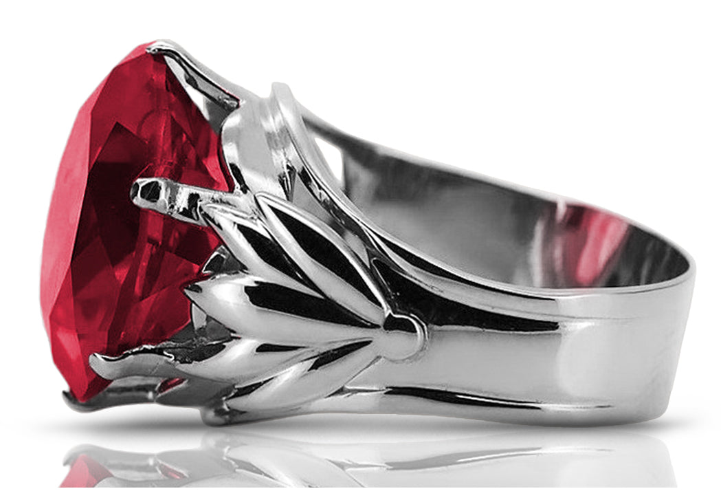 Vintage silver 925 Ruby ring vrc029s Vintage