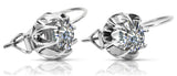 Vintage 925 Silver zircon earrings vec062s vec062s-zi