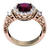Ruby Original Vintage 14K Rose Gold Ring Vintage crc003r crc003r-rb