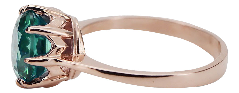 Vintage Jewlery Ring Emerald Original Vintage 14K Rose Gold vrc157r