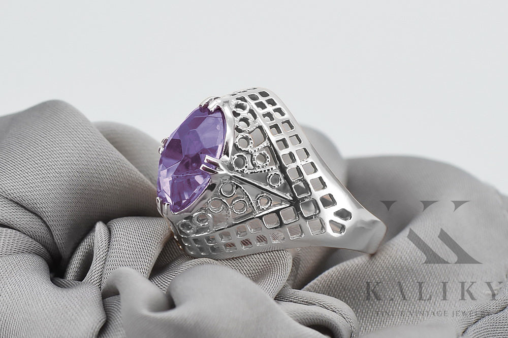 Vintage silver 925 Alexandrite ring vrc030s Vintage vrc030s-ax