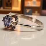 Vintage rose pink 14k gold 585 Alexandrite ring vrc348 Vintage