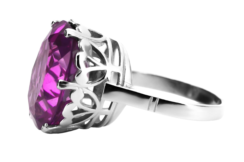 Silver 925 Amethist ring vrc130s Vintage vrc130s-am