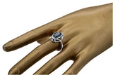 Ring Aquamarine Sterling silver 925 Vintage style vrc128s vrc128s-aq