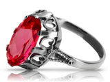 Vintage silver 925 Ruby ring vrc134s Vintage