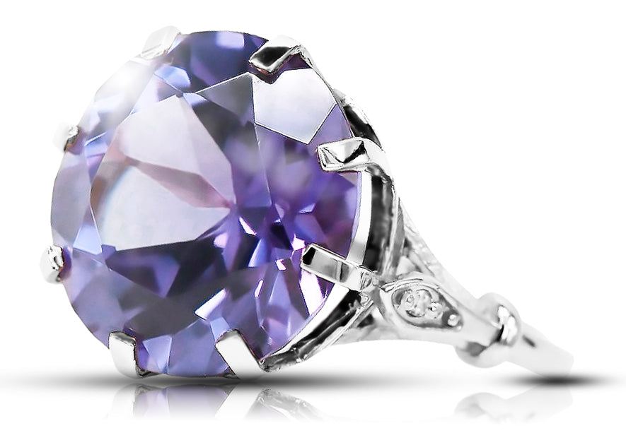 Silver 925 Alexandrite ring Russian Soviet Vintage style vrc073s