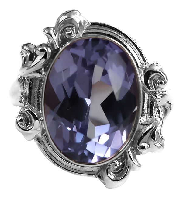 Ring Vintage Jewlery Alexandrite Sterling silver 925 vrc100s vrc100s-ax