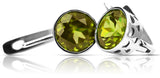 Vintage 925 Silver Peridot earrings vec107s vec107s-yp