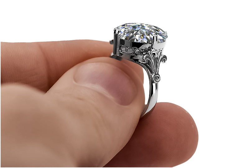 Sterling silver 925 Zircon Ring Vintage craft vrc369s vrc369s-zi