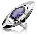 Vintage silver 925 Alexandrite Ring vrc189s vrc189s-ax