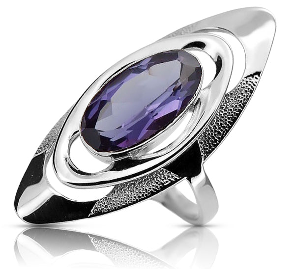 Vintage silver 925 Alexandrite Ring vrc189s vrc189s-ax