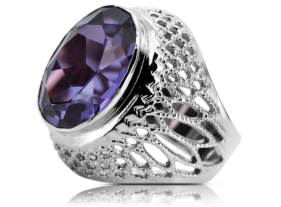 Silver 925 Alexandrite ring vrc089s Vintage vrc089s-ax