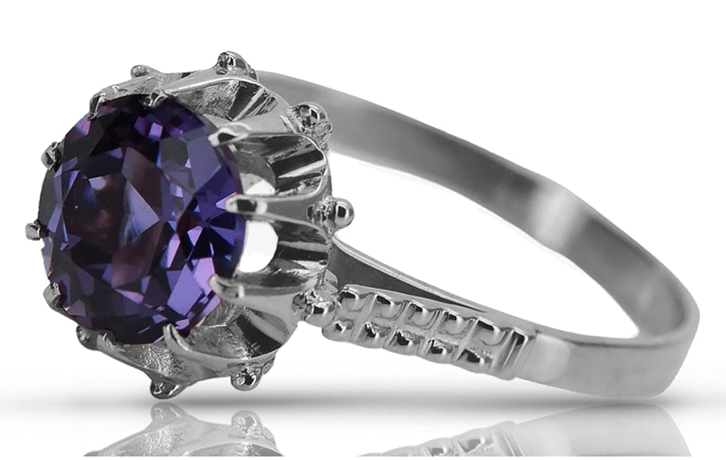 Vintage silver 925 Alexandrite ring vrc045s Vintage