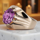 Vintage Rose 585 14k Gold Amethyst Ring 585 vrc016r vrc016r-am