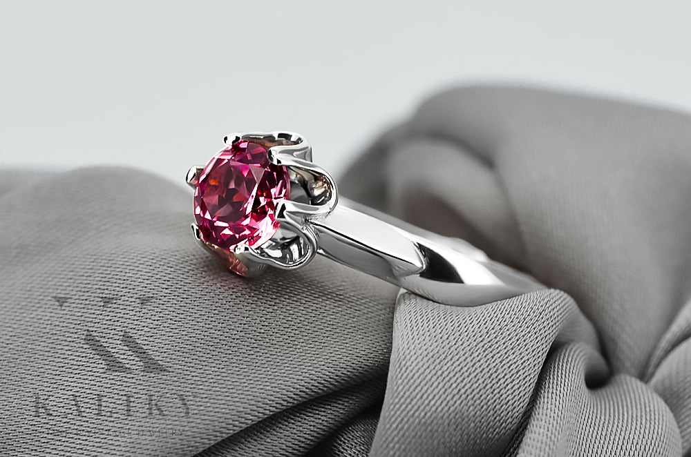 Silver 925 Ruby ring vrc122s Vintage