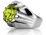 Vintage silver 925 Peridot ring vrc016s Vintage