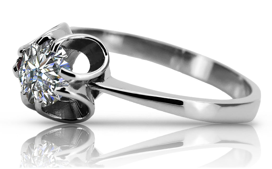 Vintage silver 925 Zircon ring vrc348s Vintage