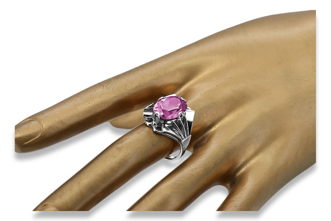 Vintage silver 925 Amethyst ring vrc015s Vintage vrc015s-am