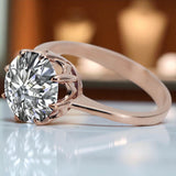 Vintage Jewlery Ring Zircon Original Vintage 14K Rose Gold vrc157r